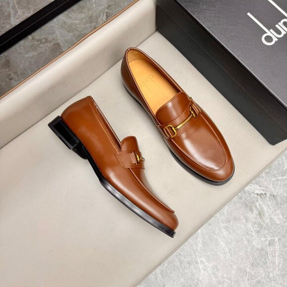 Dunhill Classic Business Leather Shoes Brown main image 5